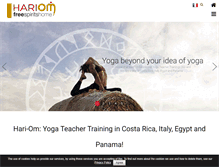 Tablet Screenshot of hariomyogaschool.com